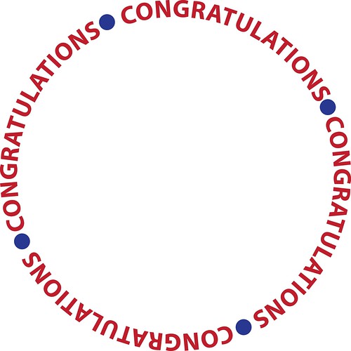 congratulations circle