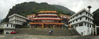 Chinese temple on the mountain in Taiwan