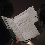 Choir sheet music.