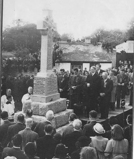 The Dick McKee Memorial, Finglas Village - Eamon DeValera unveils the monument 10th June 1951 (8th May 2017)