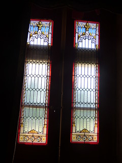 Château de Cormatin - Interior - stained glass window