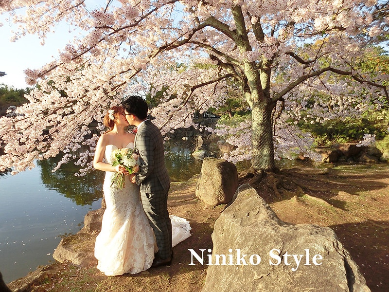 海外,日本,自助,婚紗,頭飾,花圈,簡約浪漫,京都,櫻花