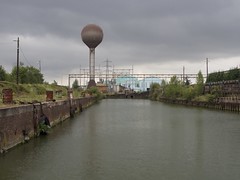 Disused port at an otherwise still active Steel mill in Isbergues, France