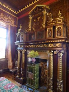 Château de Cormatin - Interior - the Gothic dining room - fireplace