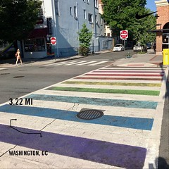 #activetransportation still #mostinclusivecity in the 🌎. ❤️ DC #whymetrowednesday ️‍🌈 #DC #instaDC #DCRainbowCrosswalks