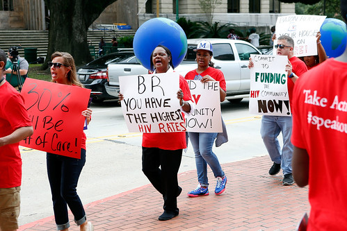 AHF Baton Rouge Protest