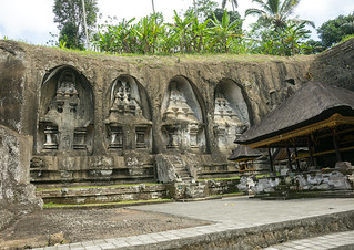 The ancient royal tombs of Gunung Kawi , Bali island, Tampaksiring, Indonesia