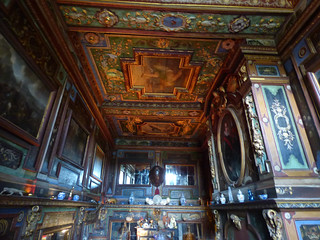 Château de Cormatin - Interior - the hall of mirrors - Portrait of Jacques de Blé