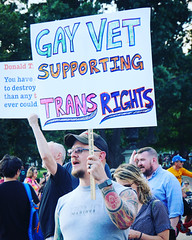 2017.07.26 Protest Trans Military Ban, White House, Washington DC USA 7632