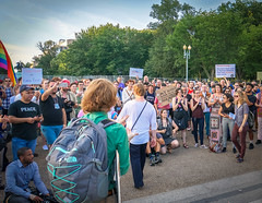 2017.07.26 Protest Trans Military Ban, White House, Washington DC USA 7651