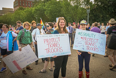 2017.07.26 Protest Trans Military Ban, White House, Washington DC USA 7624