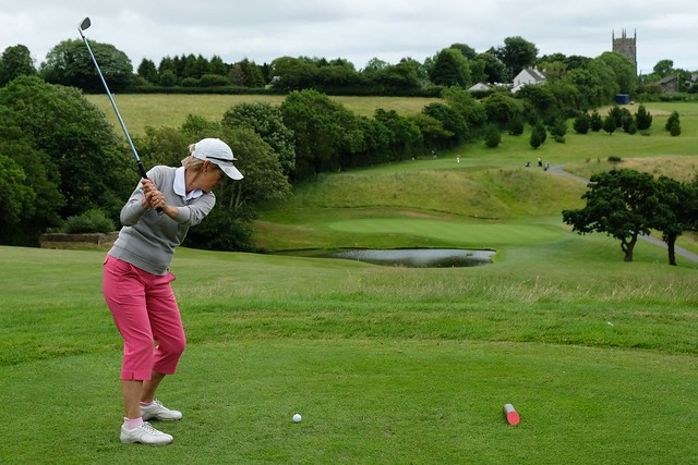 Lady Vice Captain Glennis Wootton on the 10th Tee