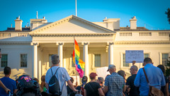 2017.07.26 Protest Trans Military Ban, White House, Washington DC USA 7636