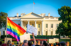 2017.07.26 Protest Trans Military Ban, White House, Washington DC USA 7635