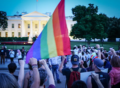 2017.07.26 Protest Trans Military Ban, White House, Washington DC USA 7681