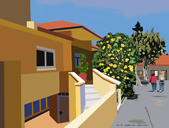 A house in Ashkelon, created by photoshop July 2017