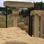 The ruins of an ancient Greek temple.