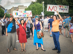 2017.07.26 Protest Trans Military Ban, White House, Washington DC USA 7631