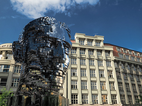 Franz Kafka head, Prague ©  Dmitry Djouce