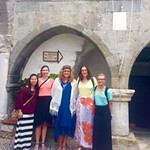 Honors students pose together as they explore Samos.