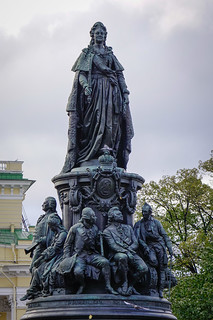 Old monument in St. Petersburg, Russia