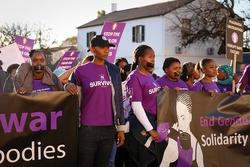 Stiller Protest: Grahamstown, Südafrika