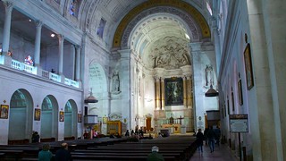 The Basilica of the Rosary interior view.
