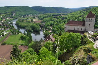 Saint Cirq Lapopie et la vallée du Lot, Quercy, Lot, Occitanie, France.
