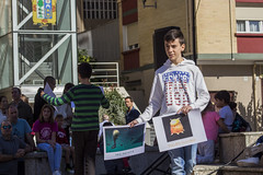 El alumnado del Colegio San Pelayo ha representado la obra Desafío Challenger en el kiosko del parque de San Pelayo.