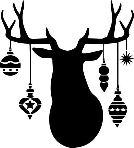 deer with ornaments