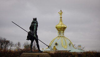 Monument at Peterhof in St. Petersburg, Russia