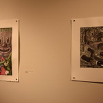 Gallery Reception showcasing the different works of the Hot N Ready: A Print Portfolio Exchange Exhibit