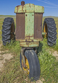 Green Tractor by Richard Pradenas