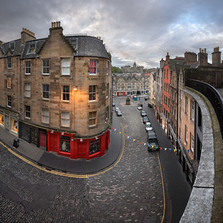 Victoria Street in the Morning, Edinburgh, Scotland, United Kingdom