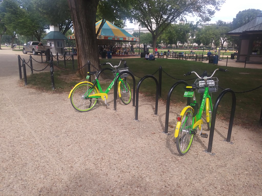 : LimeBikes on National Mall