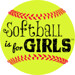 softball is for girls image