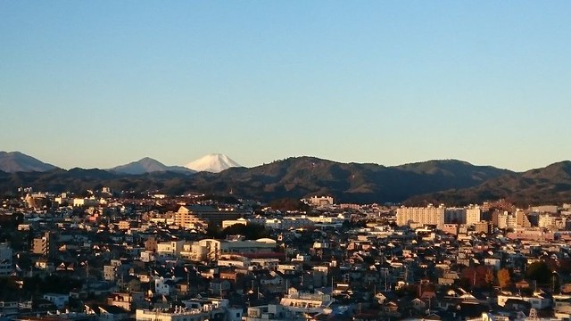 今朝の富士山。寒くなると4～6月頃と比べ...