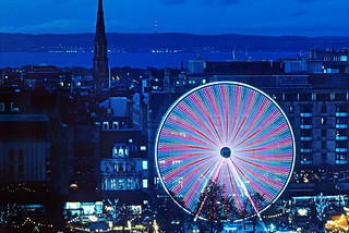 Edinburgh - Christmas Wheel from The Mound 2 (Velvia 50 film)