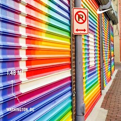 I don't like #activetransportation, DC, or rainbows very much 😉🚶✌️️‍🌈❤️ #DCAlleyMuseum #Shaw #FutureStartsHere #instaDC