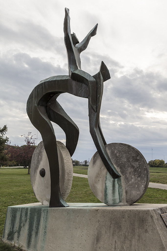 : Artist Jerome B. Meadows's 1991 sculpture, 
