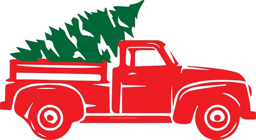 truck with tree
