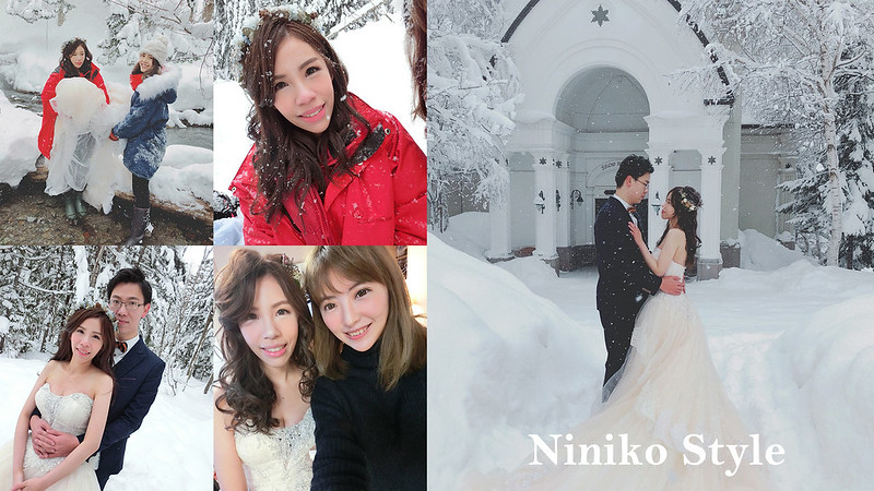北海道,自助婚紗,新娘,下雪
