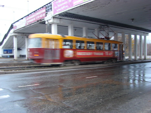 Юбилейный трамвай в Ижевске ©  ayampolsky