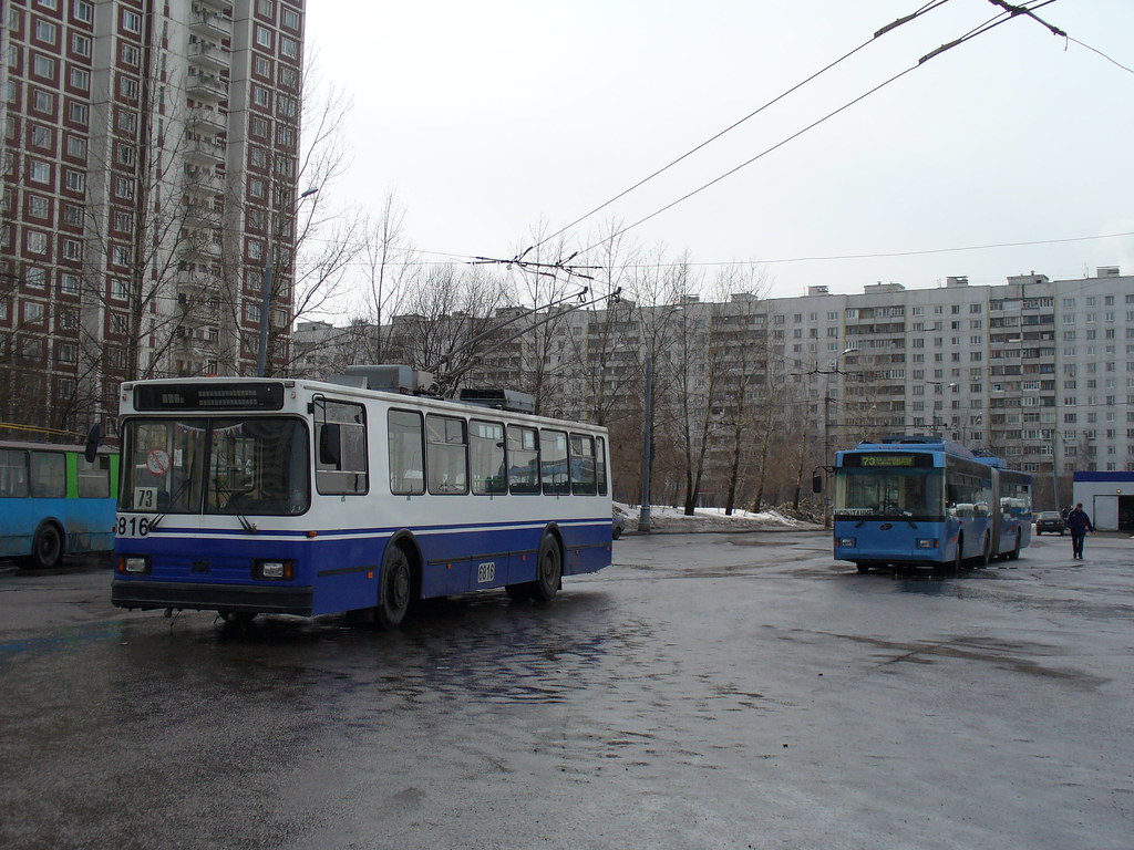 : 6816_20060330_059 Moscow trolleybus BKM-201 Biberevo