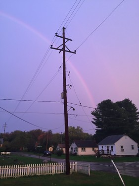 Rainbow after a weird storm ©  joannapoe