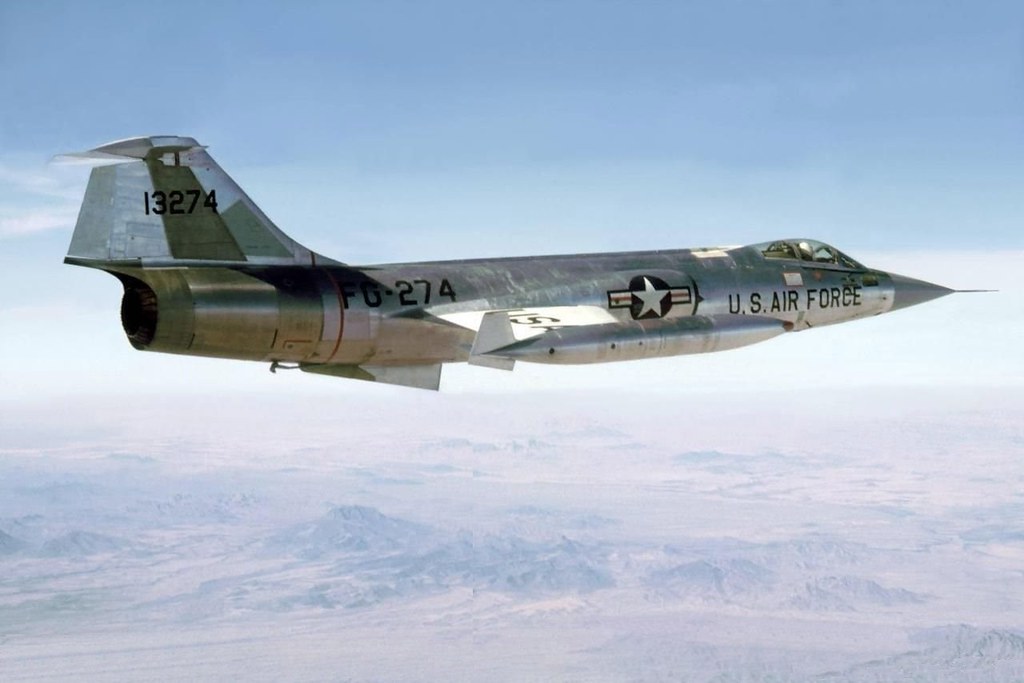 : Belgian (SABCA) built Lockheed F-104G c/n 9001 and seen here as (s/n 63-13274) after transfer to the German paid training wing 4510 CCTW in USA.