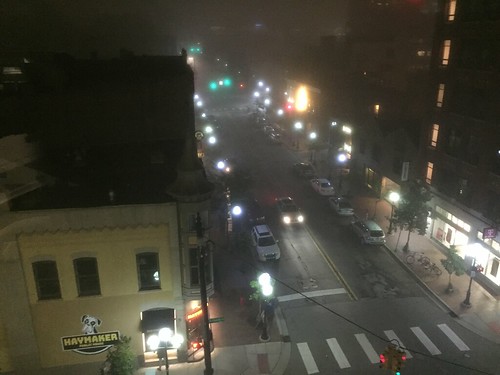 Foggy night in Ann Arbor ©  joannapoe
