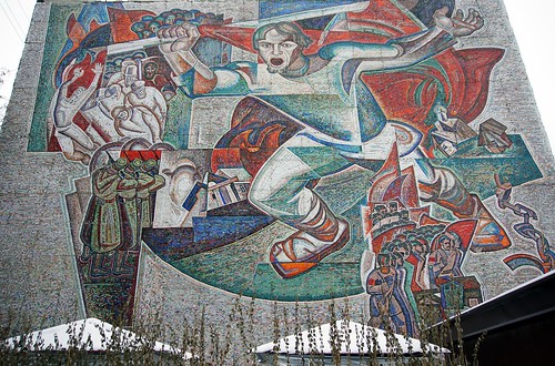 Мозаичное панно «Кандиевское восстание», улица Московская, 56. ©  ak_74m