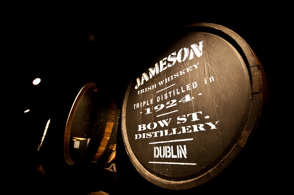 La destilería de Whiskey Old Jameson en Dublín