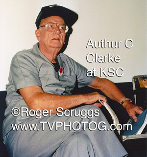 Authur C Clarke at KSC Aug 18 1994